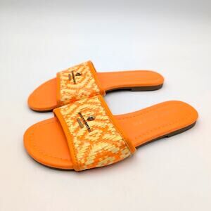 Kurt Geiger London Greenwich Slide Sandals Women's Orange Size US5 EU35